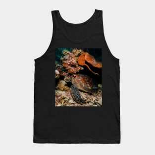 The Beauty of the Shell of a Green Turtle Tank Top